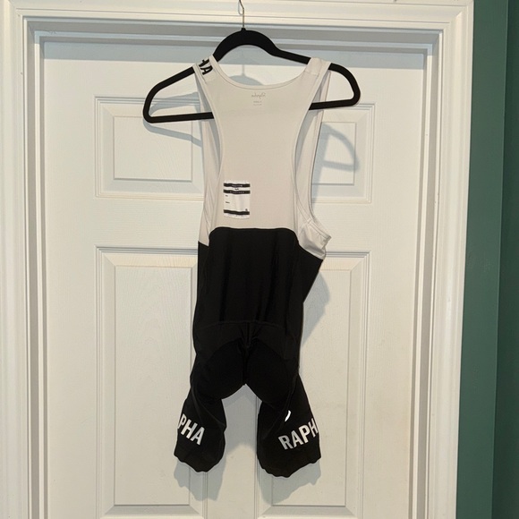Rapha Men’s pro team Black and White Cycling shorts/bibs XL - Picture 6 of 11